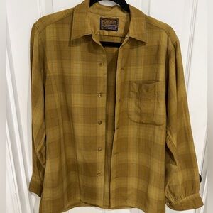 Vintage Sir PENDLETON Long Sleeve Shirt, Small, 100% virgin wool